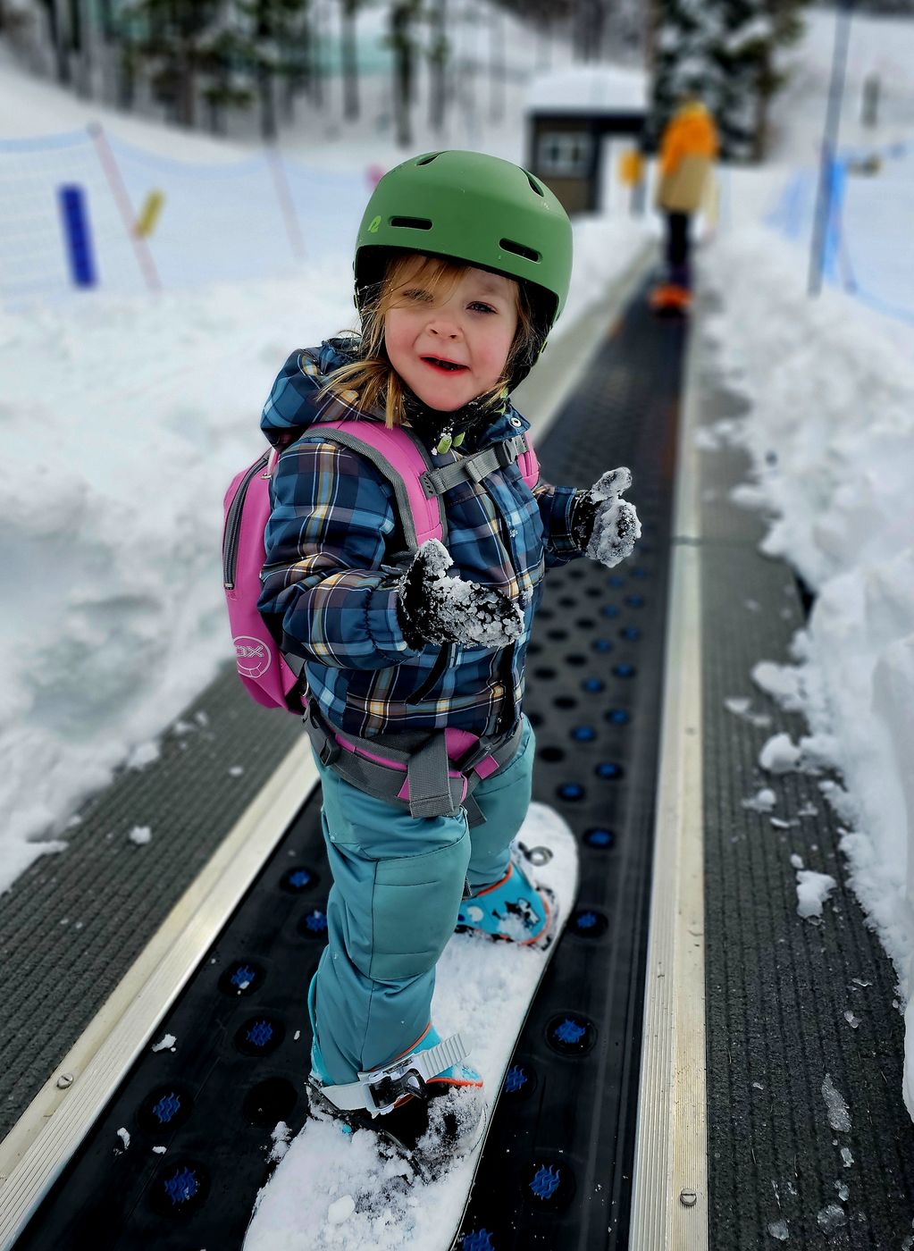 Riding the magic carpet at Mission Ridge