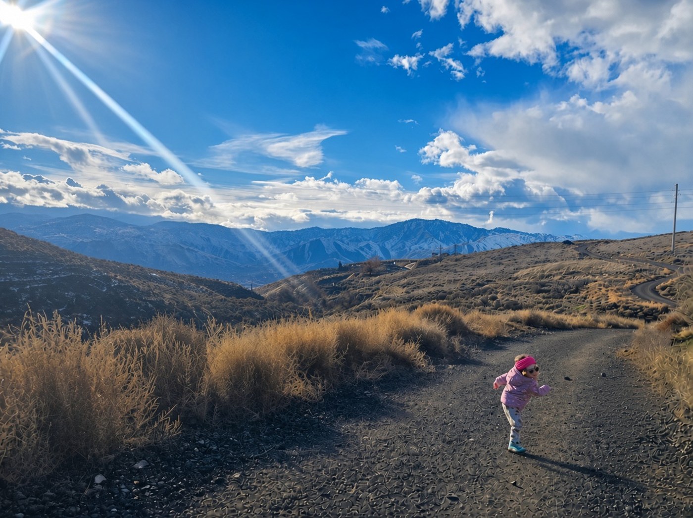 Hiking the foothills